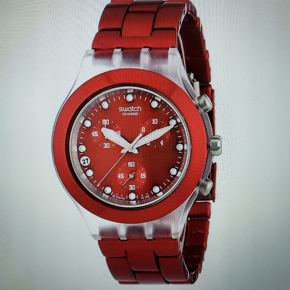 Swatch Irony Diaphane Full Blooded Sunset watch